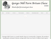 Tablet Screenshot of georgesmillcheese.com